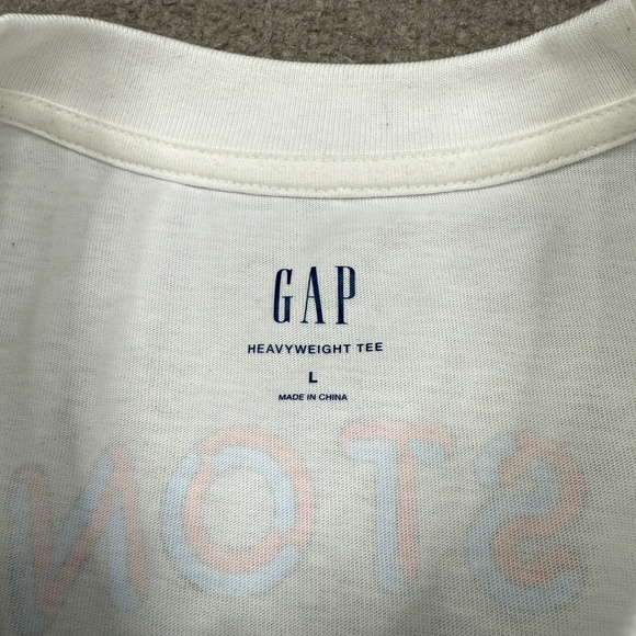 The Rolling Stones Graphic T Shirt Men's Size L White 1981 Tour Boxy Crop Fit - Picture 2 of 8